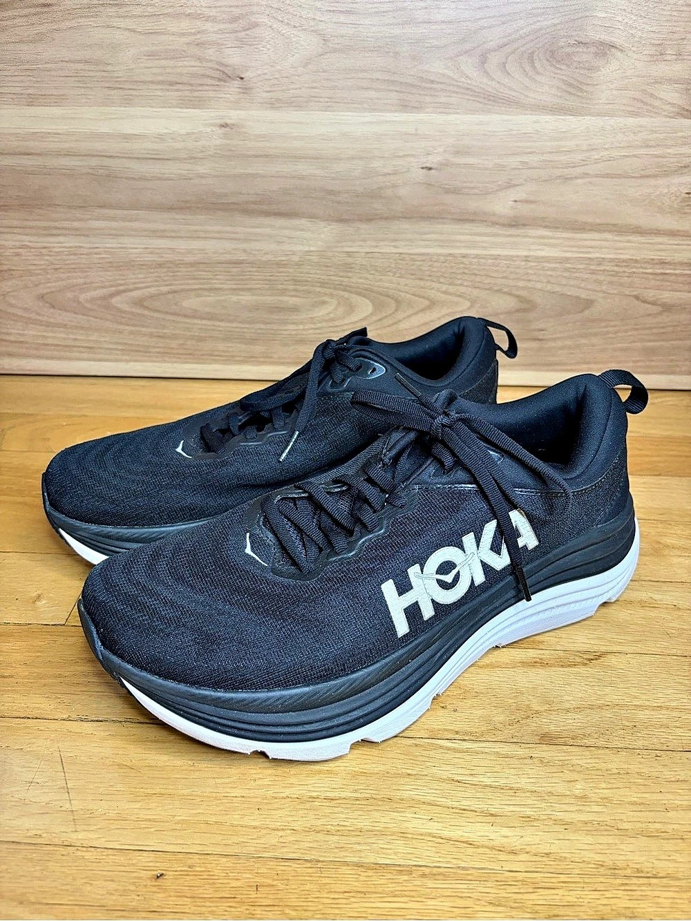 HOKA Gaviota 5 Men's Black Sneakers - Size 9.5